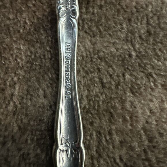 Oneida LA VIGNE Teaspoon 6” Silverplate (1908) Grapes Monogram “B” - Picture 9 of 12